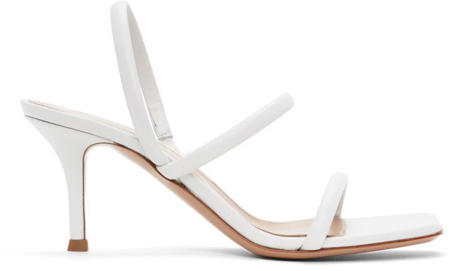 White Vernice 70 Heeled Sandals