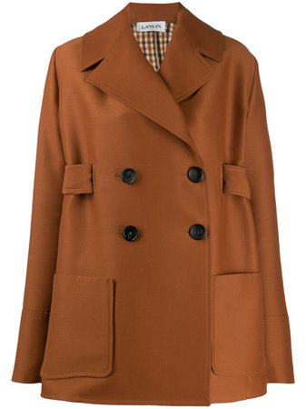 LANVIN double-breasted Short Coat
