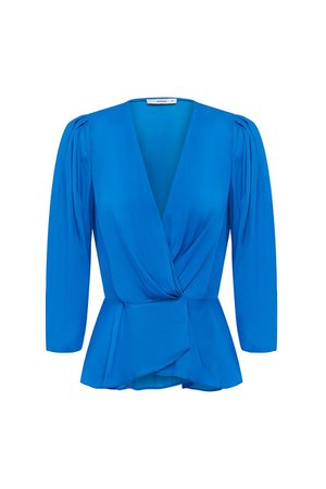 Cobalt Cubi Long Sleeve Blouse | Shirts & Blouses | SHEIKE Shop Online