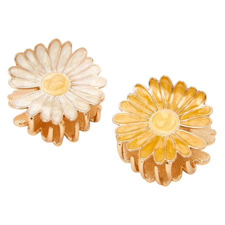 Claire's Daisy Hair Claws - 2 Pack