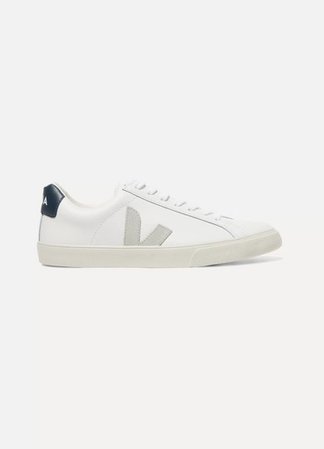 Net Sustain Esplar Suede-trimmed Leather Sneakers - White
