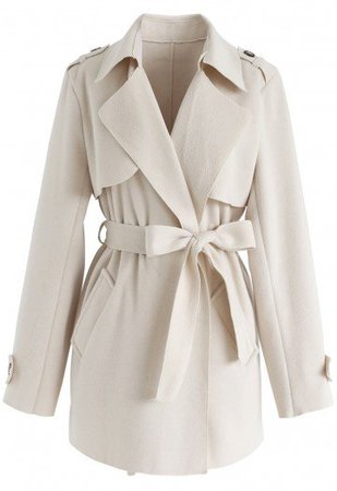 Chicwish $100 - Open Front Belted Trench Coat