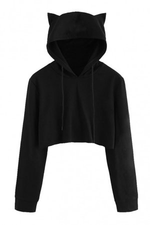 black cat hoodie