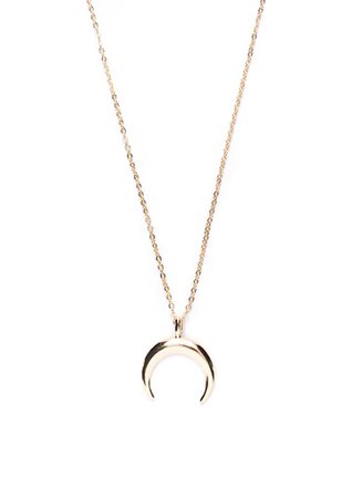 Half Moon Necklace Gold - Happiness Boutique