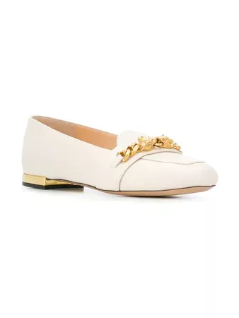 Charlotte Olympia Chain Embellished Loafers - Farfetch