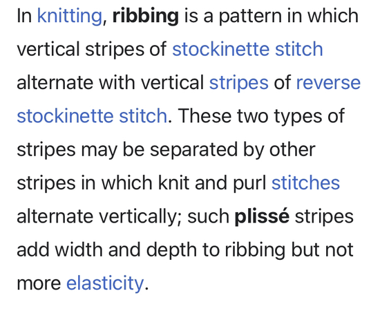 rib knit