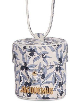 Jacquemus Le Vanity Leather Shoulder Bag Blue Olives | Nuji UK