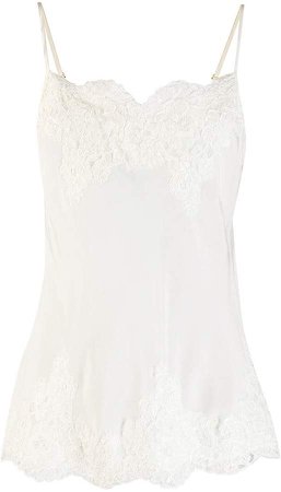 sleeveless lace top