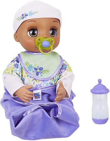 Amazon.com: Baby Alive Real As Can Be Baby: Realistic Brunette Baby Doll, 80+ Lifelike Expressions, Movements & Real Baby Sounds, with Doll Accessories, Toy : Toys & Games