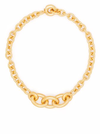 Shop Saint Laurent chain-link necklace with Express Delivery - FARFETCH