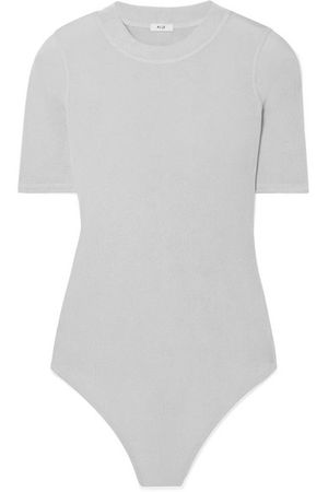 Alix | Ridge metallic stretch-jersey thong bodysuit | NET-A-PORTER.COM