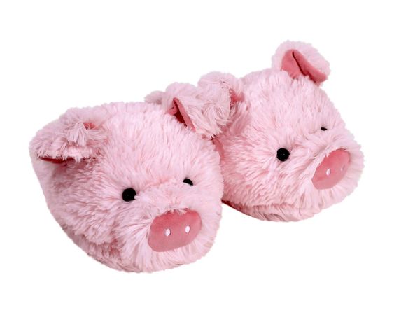 Fuzzy Pig Slippers | Pig Animal Slippers