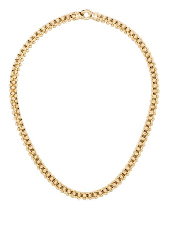 Adina Reyter 14kt Yellow Gold diamond-cut chunky-chain Necklace - Farfetch