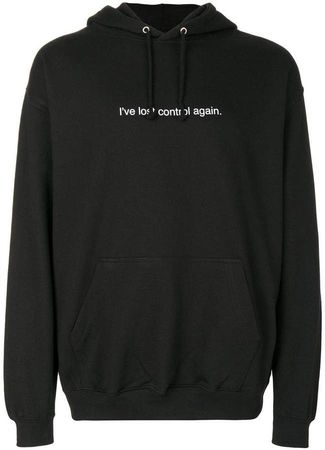 F.A.M.T. text print hoodie