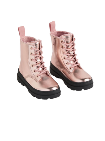 rose gold boots shoes