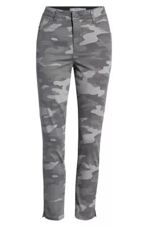 Wit & Wisdom Ab-Solution Camo High Waist Ankle Skinny Pants (Regular & Petite) (Nordstrom Exclusive) | Nordstrom