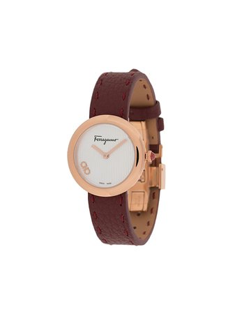 Salvatore Ferragamo Watches Signature leather-strap watch - FARFETCH