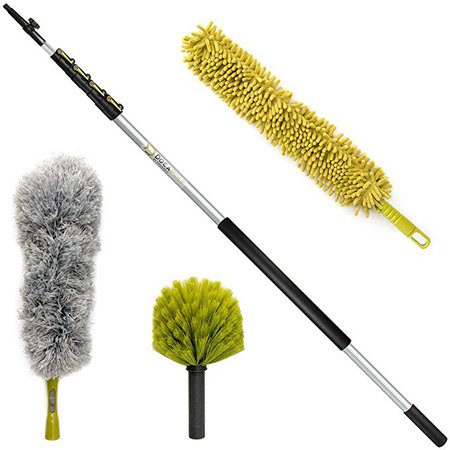 DocaPole 30 Foot High Reach Dusting Kit with 6-24 Foot Extension Pole // Cleaning Kit Includes 3 Dusting Attachments // Cobweb Duster // Microfiber Duster // Ceiling Fan Duster: Amazon.ca: Home & Kitchen