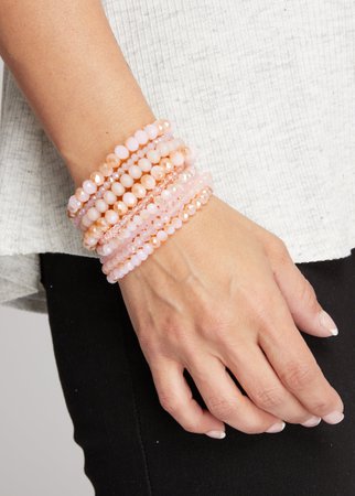 Pink Multistrand Bracelet - Paisley Grace Boutique