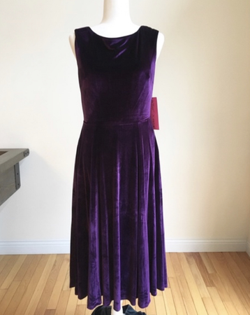 Betsey Johnson purple velvet dress
