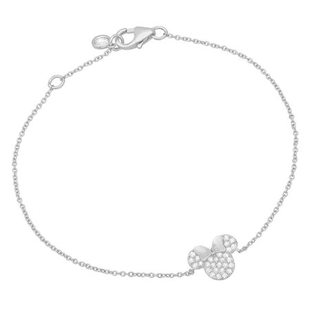 Minnie Mouse Icon Bracelet by CRISLU - Platinum | shopDisney