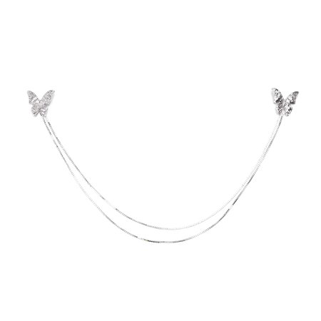 Sei Carina Y diamond chain bow hairpin wedding high-end headwear female original design light luxury niche