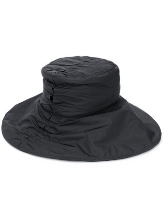 JORDAN LUCA ruched bucket hat black JLA5106OHR - Farfetch