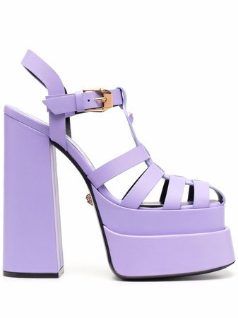 Versace Buckled Platform Sandals - Farfetch
