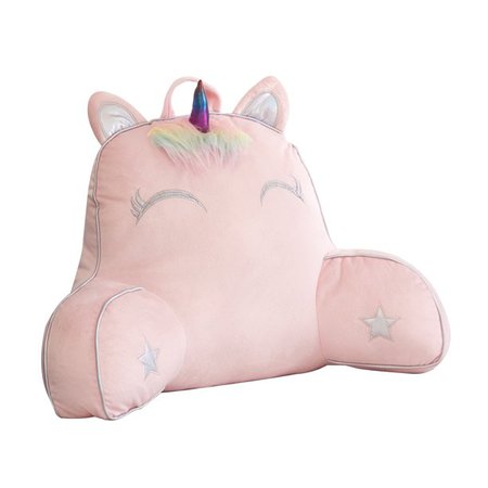 Your Zone Unicorn Backrest Pillow for Kids, Pink, 24" x 17" - Walmart.com - Walmart.com