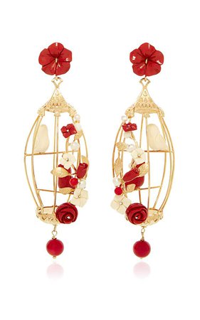 Ruby Lovebird Earrings by Of Rare Origin