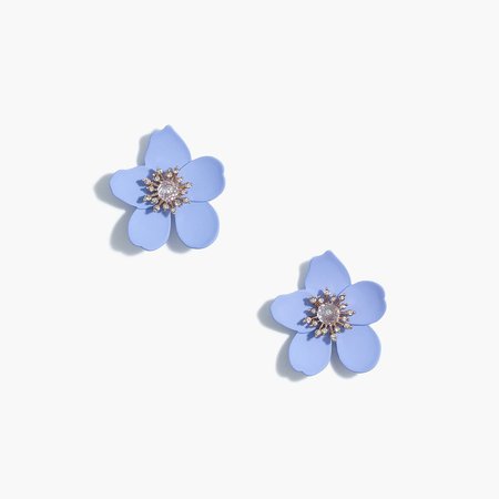 Floral statement stud earrings