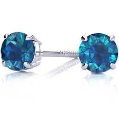 men’s baby blue Diamond earrings - Google Search