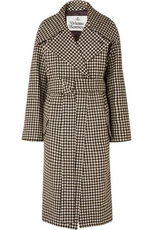 Vivienne Westwood | Wilma belted gingham wool coat | NET-A-PORTER.COM