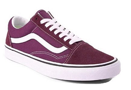 red violet shoe
