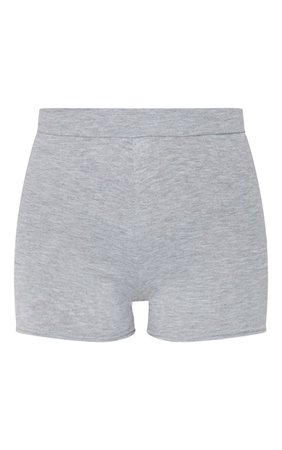 Basic Grey High Waisted Shorts | PrettyLittleThing CA