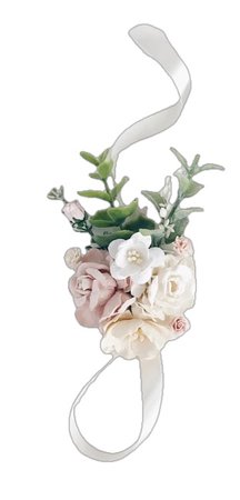 Flower wrist corsage, Blush Flower wrist corsage, Bridesmaids corsage, Wedding bouquet
