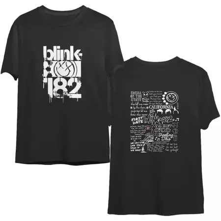 blink-182 tour tshirt