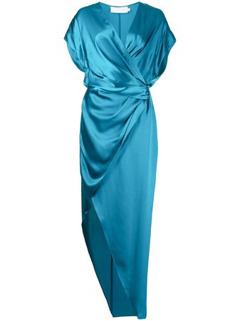 Michelle Mason Silk Wrap Dress - Farfetch
