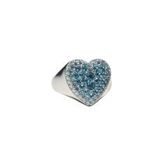 TAYLOR SWIFT HEART RING WITH BLUE CRYSTALS