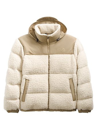 Shop The North Face Faux Shearling Nuptse Puffer Coat | Saks Fifth Avenue