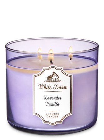 scented candle "Lavender Vanilla" by White Barn