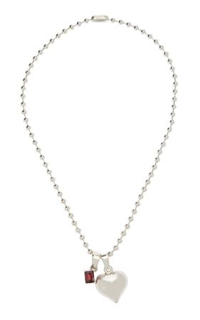 Exclusive Averi Garnet Sterling Silver Necklace By Martine Ali | Moda Operandi