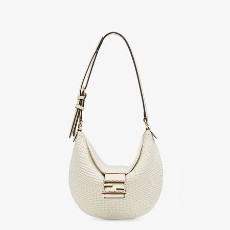 Fendi Small Croissant Cotton Bag - Presents Leather Handbags For Women