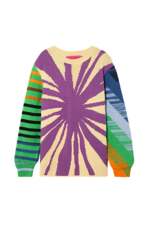 THE ELDER STATESMAN - Fantasy jacquard-knit cashmere sweater