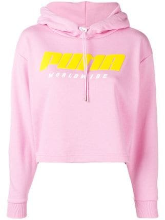 Puma cropped logo hoodie $41 - Buy Online SS19 - Quick Shipping, Price