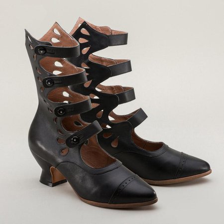 Colette Button Boots (Black) (1890-1920) – American Duchess