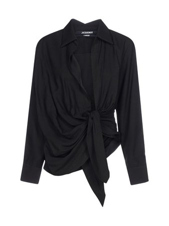 black jacquemus blouse
