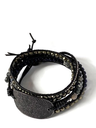 black wrap bracelet