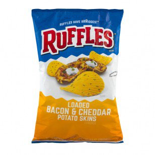 Ruffles Loaded Bacon And Cheddar Potato Skins Potato Chips - 8.5 OZ PrestoFresh Grocery Delivery