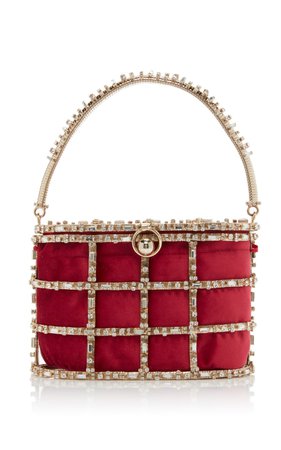 Vestale Gold-Tone Crystal-Embellished Top Handle Bag by Rosantica | Moda Operandi